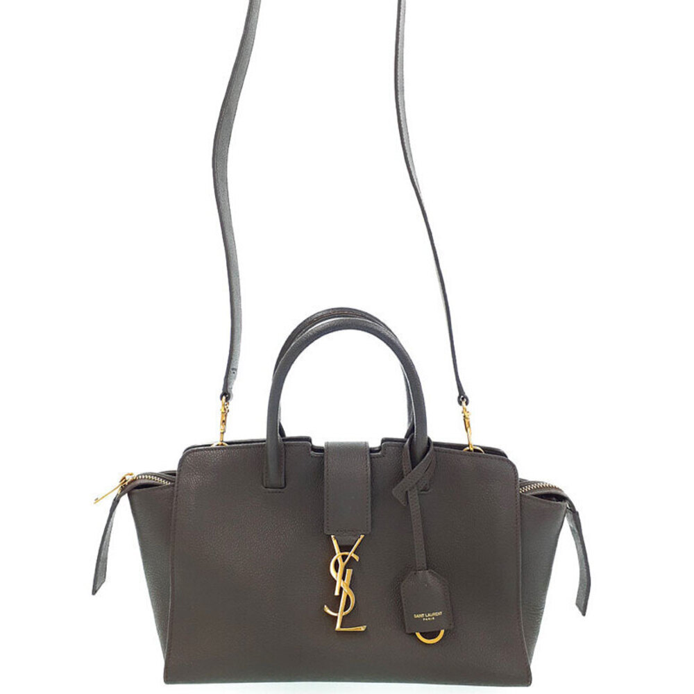 Saint Laurent Downtown YSL leather top handle 2way Crossbody bag
